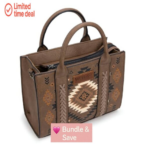 Structured Tote Bag with Zip Pockets, Detachable Strap, 10.6"W - Picture 5 of 8